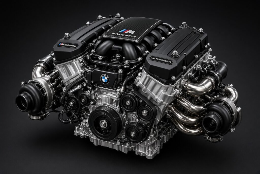 High performance 4.4L twin-turbo V8 (N63 / S63) engine
