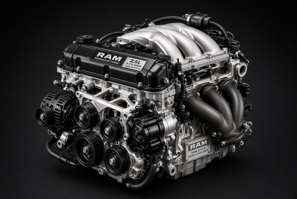 Ram 3500 2.5L 4-Cylinder Complete Engine Assembly - Remanufactured